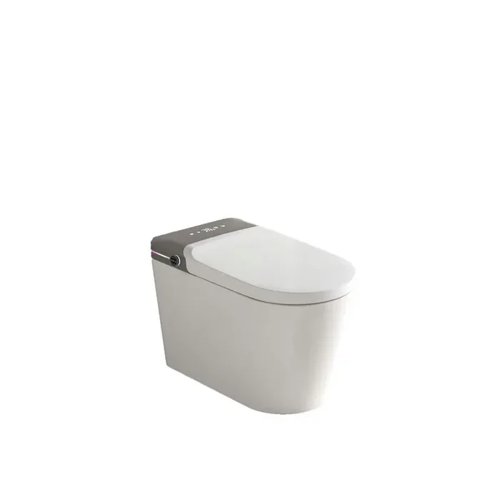 1-Piece 1.28 GPF Single Flush Square Smart Toilet with Heated Bidet Seat with Aromatherapy System Auto Flush White