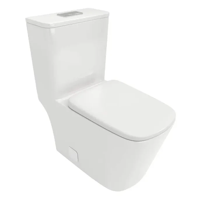 1-Piece 1.6/1.1 GPF Dual Flush Elongated Toilet with Soft Closing Seat in White