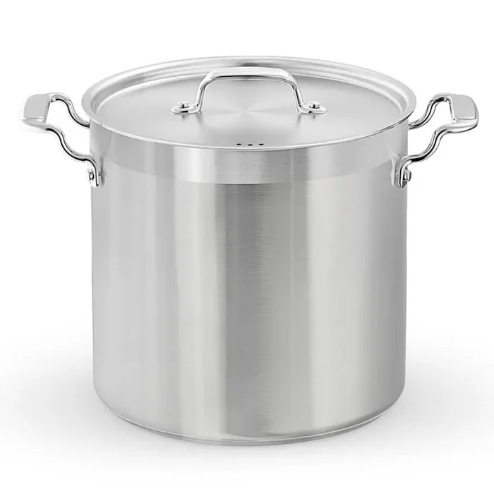 1-Piece Stainless Steel Non-Stick Induction Sauce Pots Set – 16 Quart, with Cast Iron Lids