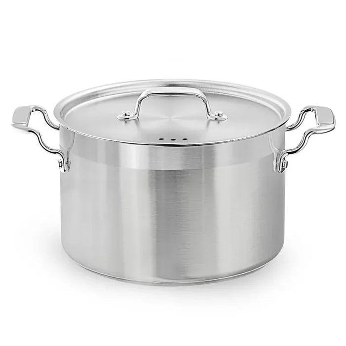 1-Piece Stainless Steel Non-Stick Induction Sauce Pots Set – 5 Quart, with Cast Iron Lids