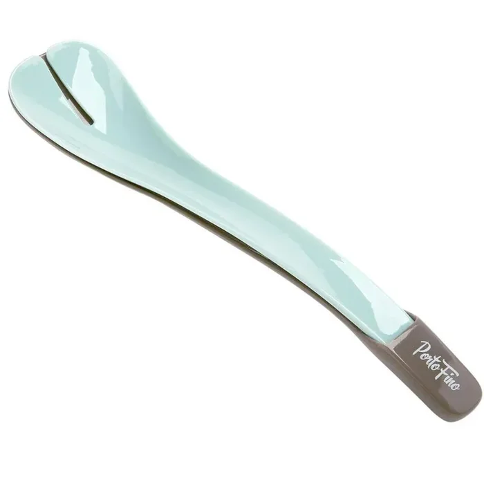 1-Plastic Salad Tongs for Serving in Teal