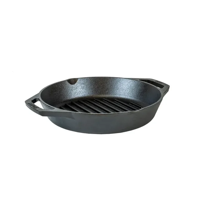 10.25 in. Dual Handle Cast Iron Grill Pan
