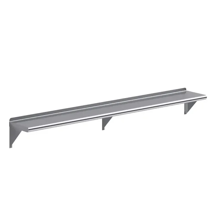 10 in. x 72 in. Stainless Steel Wall Shelf. Kitchen, Restaurant, Garage, Laundry Metal Shelf with Brackets