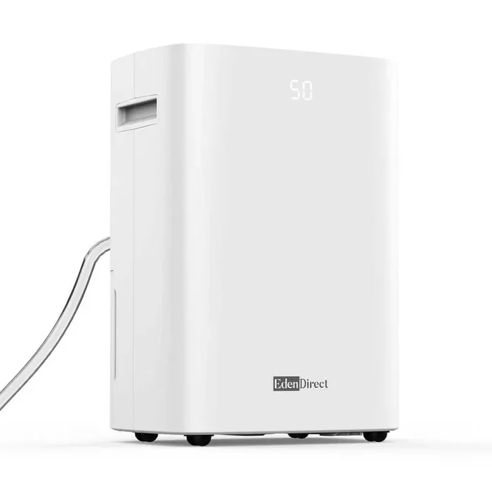 100 pt. 5500 sq. ft. Dehumidifier for Basement in White, w/6.5L Tank, Drain Hose for Garage, Child Lock, Quiet Drying