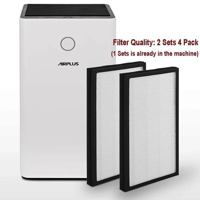 1076 sq. ft. H13 True HEPA Tabletop Air Purifier in White, Great for Pets Smokers Pollen Dust