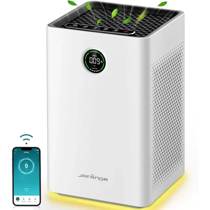 1190 sq. ft. True HEPA 13-Personal Console Air Purifier in Whites, Activated Carbon, 99.97% Cleaner, 153CFM for Bedroom