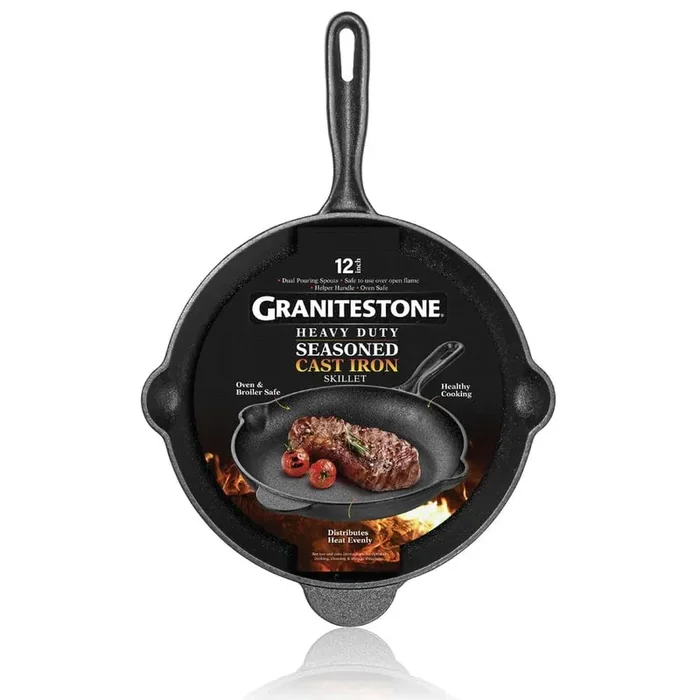 12 in. Pre-Seasoned Cast Iron Skillet