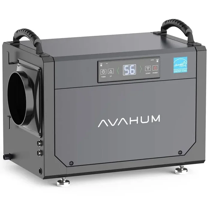 120 pt. 1,700 sq. ft. Bucketless Energy Star Commercial Dehumidifier in Black with Auto Defrost for Basement