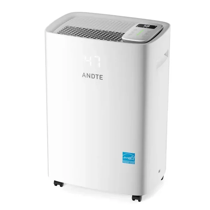 120 pt. 6.500 sq. ft. Bucketless Energy Star Commercial Dehumidifier in. White with Auto Defrost for Basement