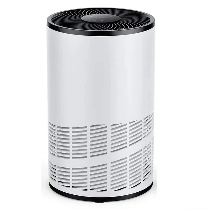 1200 Sq. ft HEPA-True Personal Air Purifier in Whites with Sleep Mode