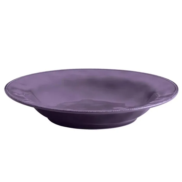 14 in. Lavender Cucina Dinnerware Ceramic Round Serving Bowl