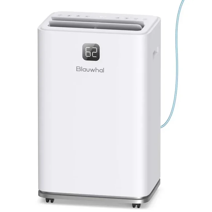 150 pt. 8,000 sq. ft. Energy Star Dehumidifier with Bucket for Wetroom, Basement and Garage with Auto Defrost in White
