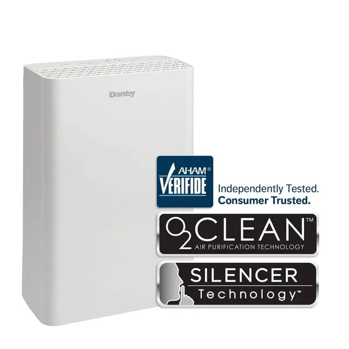 170 sq. ft. Portable Air Purifier with Filter in White