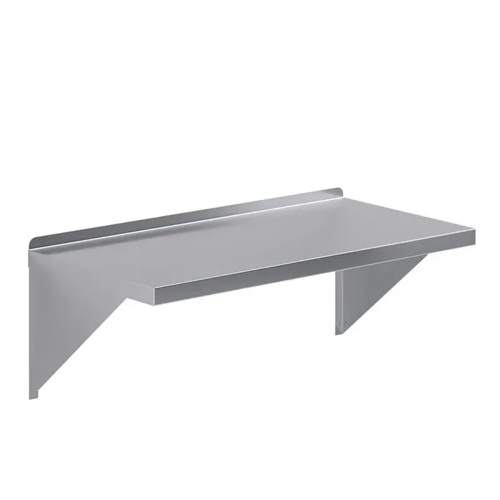18 in. W x 36 in. D Stainless Steel Wall Shelf Square Edge Kitchen, Restaurant, Garage, Laundry Decorative Wall Shelf