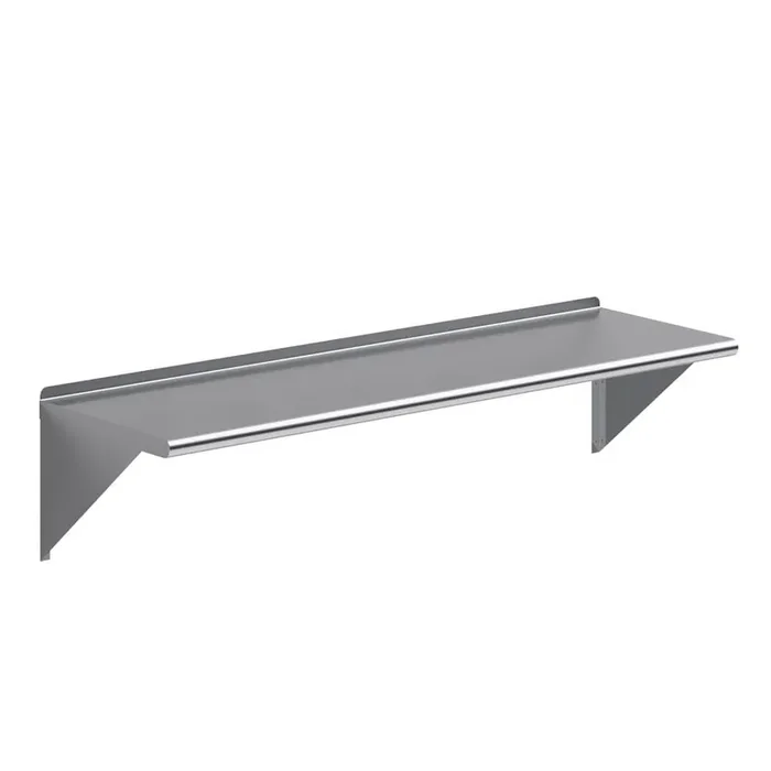 18 in. x 60 in. Stainless Steel Wall Shelf Kitchen, Restaurant, Garage, Laundry, Utility Room Metal Shelf with Brackets