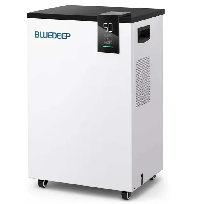 190 pt. 7,500 sq. ft. Quiet Commercial Dehumidifier Whites with Bucket, Drain Hose for Basement, Garage, 4-Wind Speed