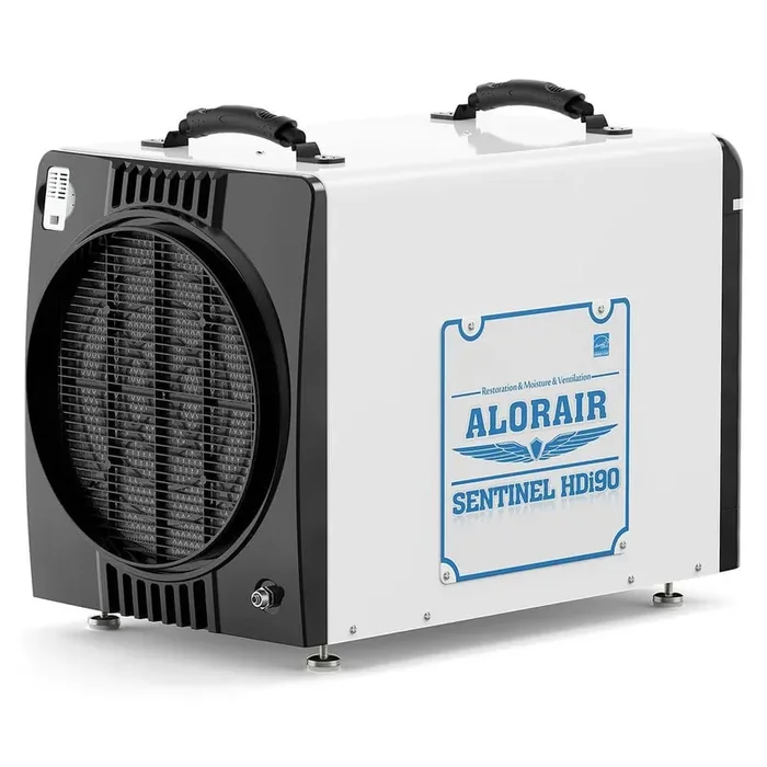198 pt. 2,600 sq. ft. Bucketless Commercial Dehumidifier in White with condensate pump and Optional Duct