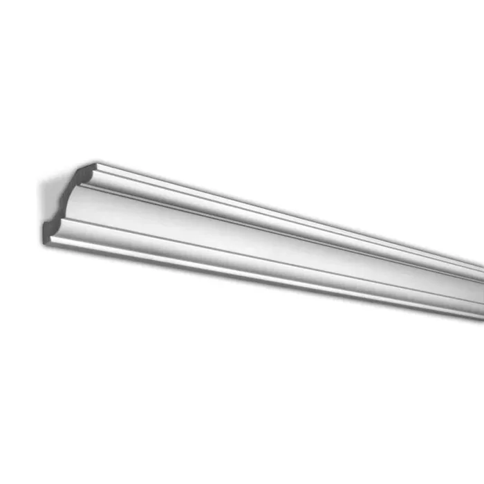 2-1/2 in. x 2-1/2 in. x 96 in. Plain Recycled Polystyrene Crown Moulding Pro Pack 48 LF (6-Pack)