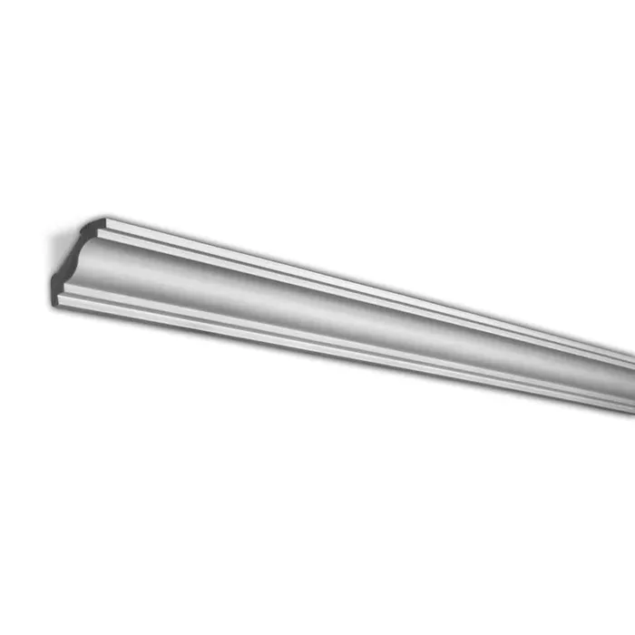 2 in. x 2 in. x 96 in. Recycled Polystyrene Plain Crown Moulding Pro Pack 48 LF (6-Pack)