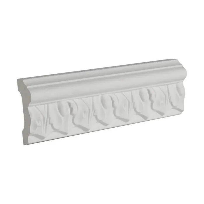 2 in. x 3/4 in. x 6 in. Long Acanthus Polyurethane Panel Moulding Sample