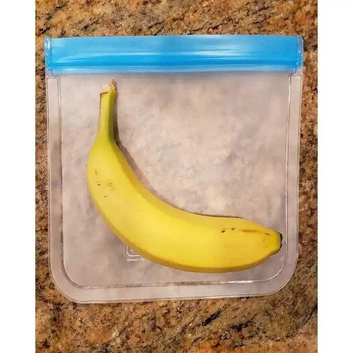 20-Pack 3 Size Reusable Resealable Bags Dishwasher Safe, Leakproof Reusable Freezer Bags for Lunch Travel Food Storage