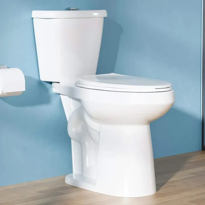 21 in. Extra Tall 2-Piece Toilet Dual Flush 1.1/1.6 GPF Elongated Height Toilet in White Tall Toilet 12 in. Rough In