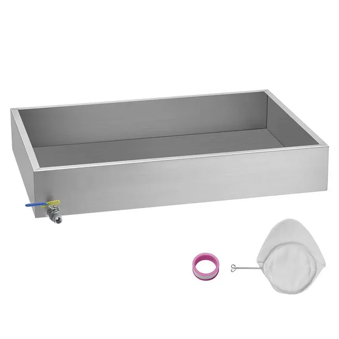 22.4 Gal. Maple Syrup Evaporator Pan 325 Cups Flat 304 Stainless Steel1 Valve 3 Heating Methods 1 Piece and Cookware Set