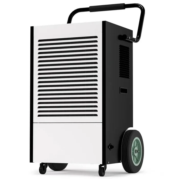 225 pt. 8,000 sq. ft. Commercial Dehumidifier in. White with with Drain Hose and Auto Defrost