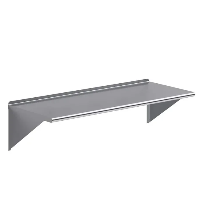 24 in. x 60 in. Stainless Steel Wall Shelf Kitchen, Restaurant, Garage, Laundry, Utility Room Metal Shelf with Brackets