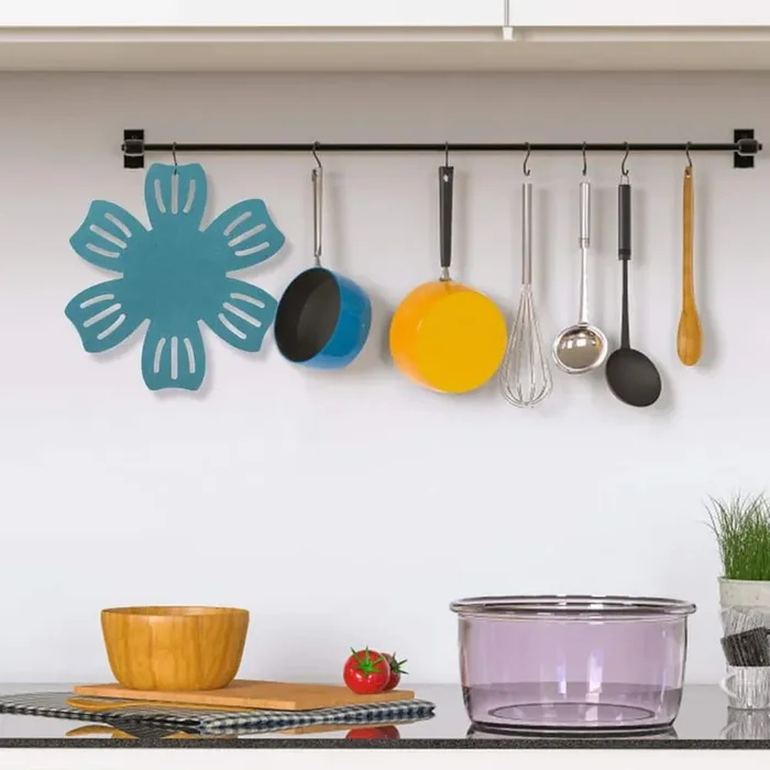 24-Pack Teal 4 Different Size Pot and Pan Protectors, Anti-Slip Cookware Dividers Pads for Stacking