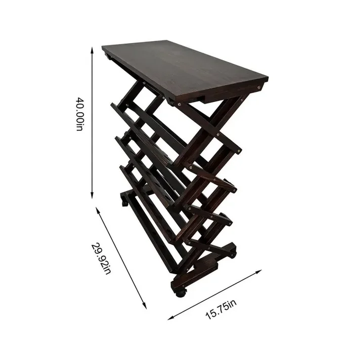 26-Bottles Brown Freestanding Wine Rack, Wine Storage Rack
