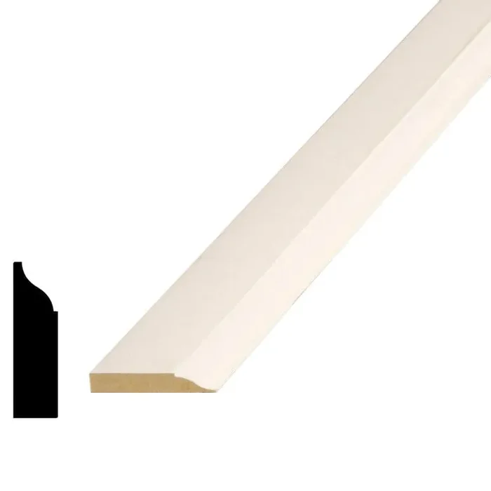 3/8 in. D x 1.3/8 in. W x 84 in. L Colonial MDF Fibeboard Door Stop Moulding Pack (10-Pack)