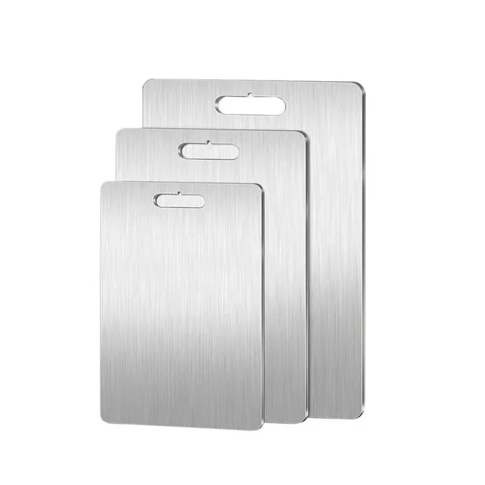 3 – Piece Cutting Board Set in S, M, L Sizes for Kitchen Use, Titanium Material, Double – Sided for Different Foods