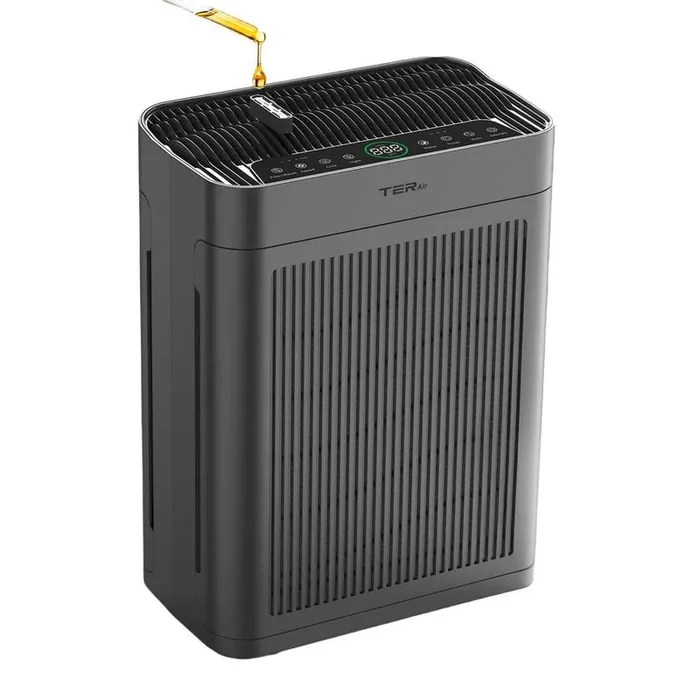 3000 sq. ft. Black HEPA Personal Room Air Purifier with Smart Controls and Whisper-Quiet, Air Quality Monitoring