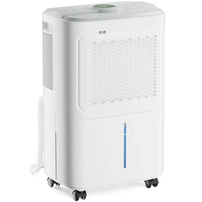 34 pt. 2,500 sq. ft. Energy Star Dehumidifier with Bucket for Wetroom, Basement and Garage with Auto Defrost in White
