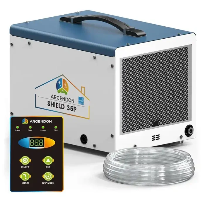 350 pt. 9500 sq. ft. Large Spaces for Industrial Commercial Grade Dehumidifiers, 24H Timer, 38 Gallon/Day, in. White