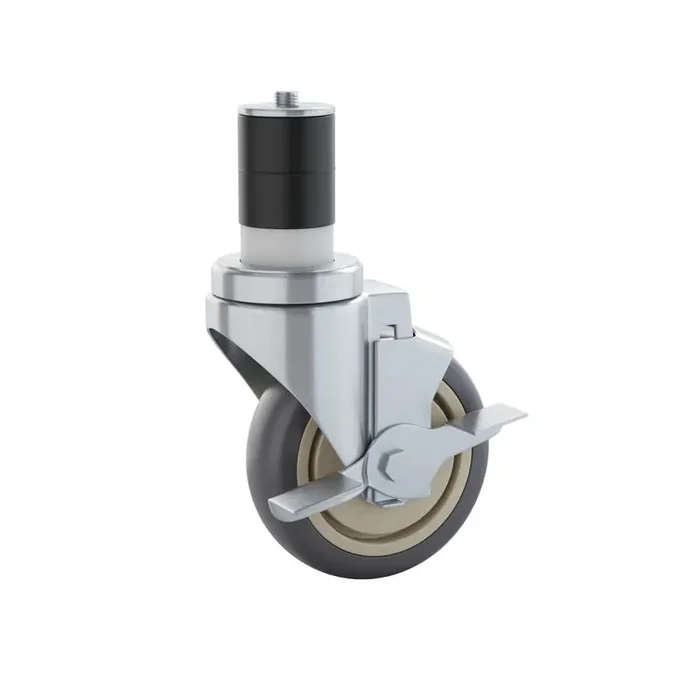 4 in. Stainless Steel Kitchen Prep Table Caster Wheels Set of 4
