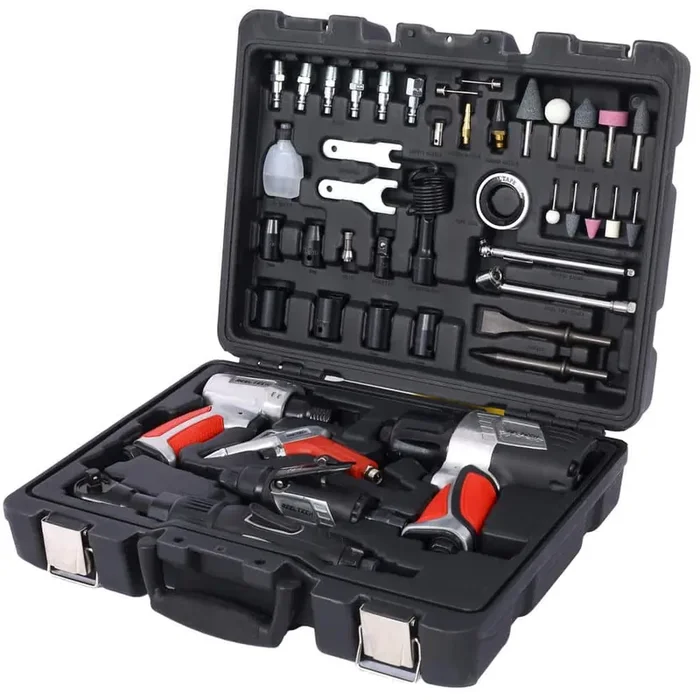 44-Piece Professional Air Tool Accessory Kit, Impact Wrench, Air Ratchet, Die Grinder, Blow Gun, Air Hammer