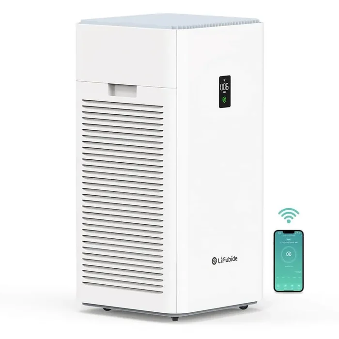 4555 sq. ft. HEPA – True Smart Whole House Air Purifier in White with 2 filters for Pollen, Dust, Wildfire Smoke, Odors