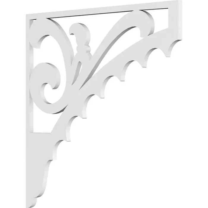 5/8 in. W X 22 in. H X 22 in. D PVC Genova Bracket