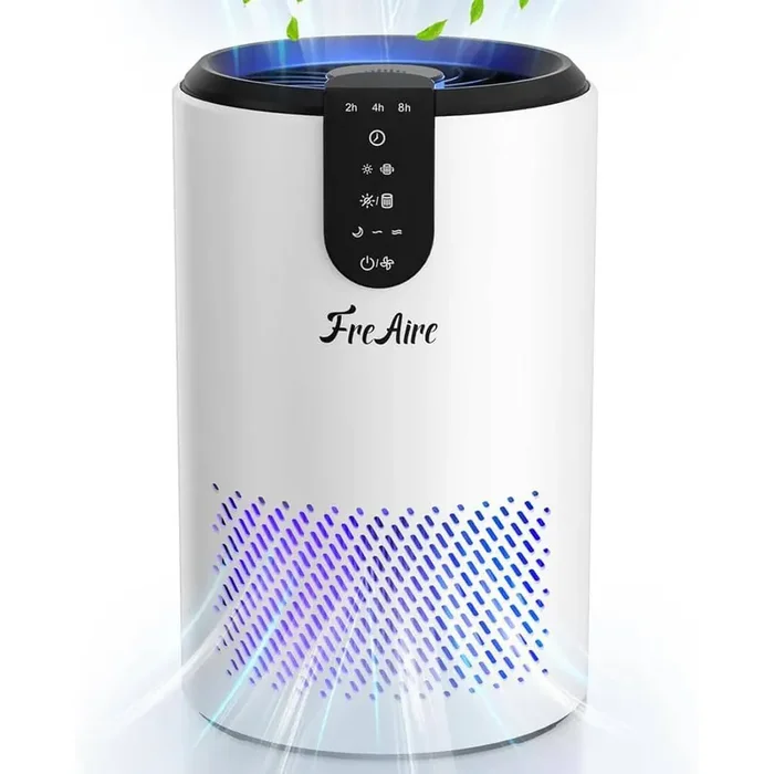 538 Sq. Ft. HEPA Filter Air Purifier for Home with 3-in-1 Filter, Sleep Mode and Timer in White