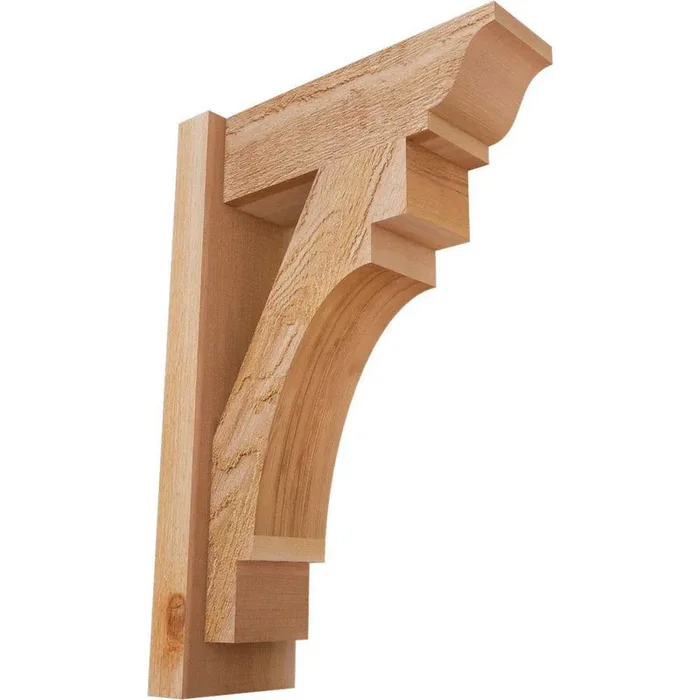 6 in. x 24 in. x 16 in. Western Red Cedar Merced Traditional Rough Sawn Outlooker