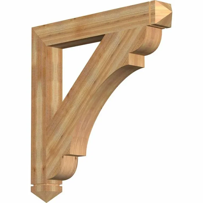 6 in. x 48 in. x 48 in. Western Red Cedar Olympic Arts and Crafts Rough Sawn