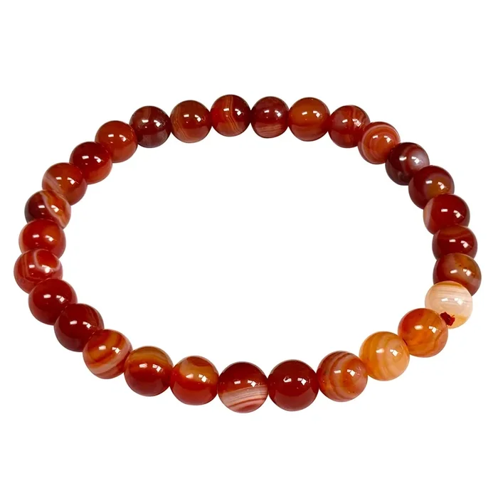 6mm Botswana Agate Bead Unisex Handmade Stretch Bracelet – GB331 – Gem Avenue