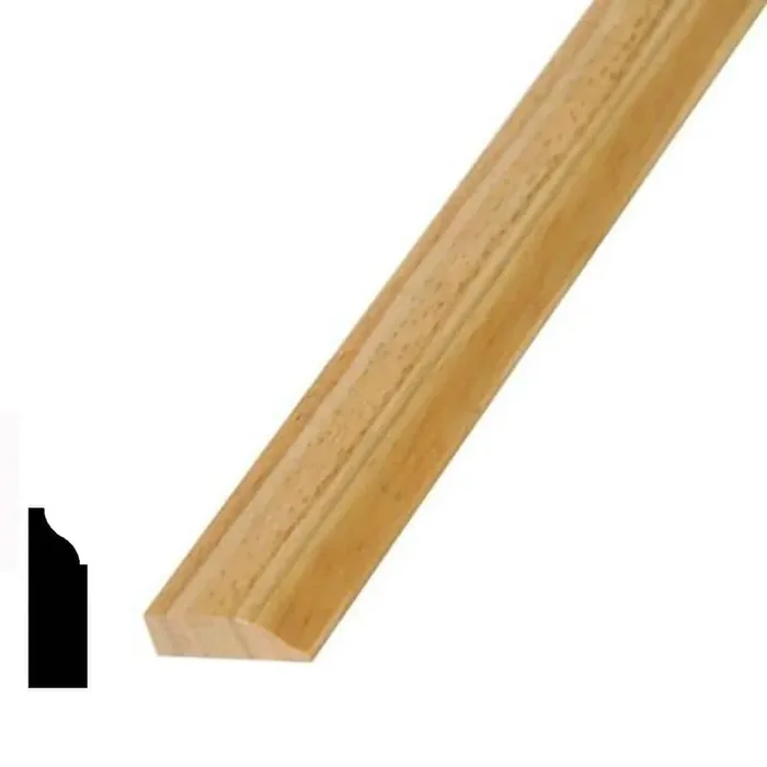 7/16 in. D x 1-3/8 in. W x 84 in. L Oak Wood Colonial Stop Moulding Pack (10-Pack)