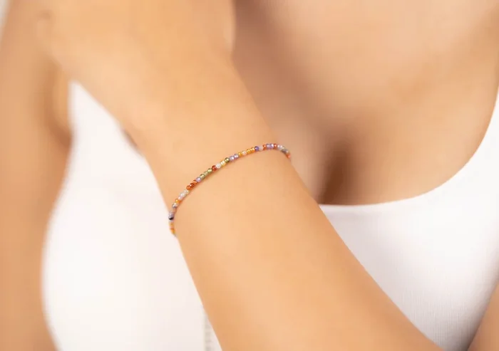 7 Chakra Faceted Bracelet