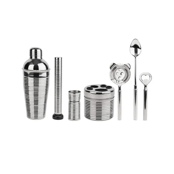 7-Piece Stainless-Steel Barware Set