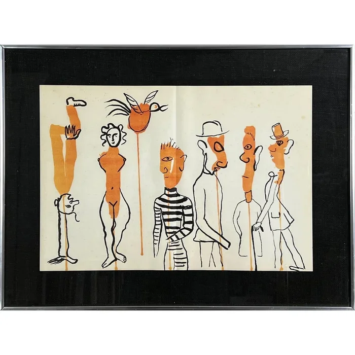 “Criminel Au Milieu” Original Lithograph by Alexander Calder, C. 1966