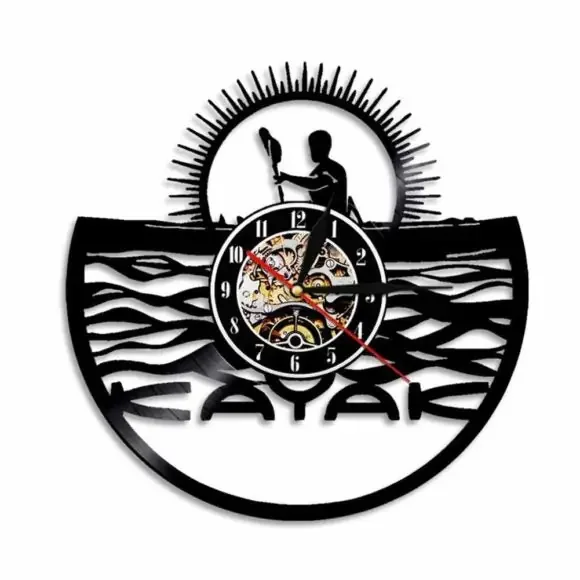 “KAYAK” Adventurer‘s Vinyl-Style Wall Clock