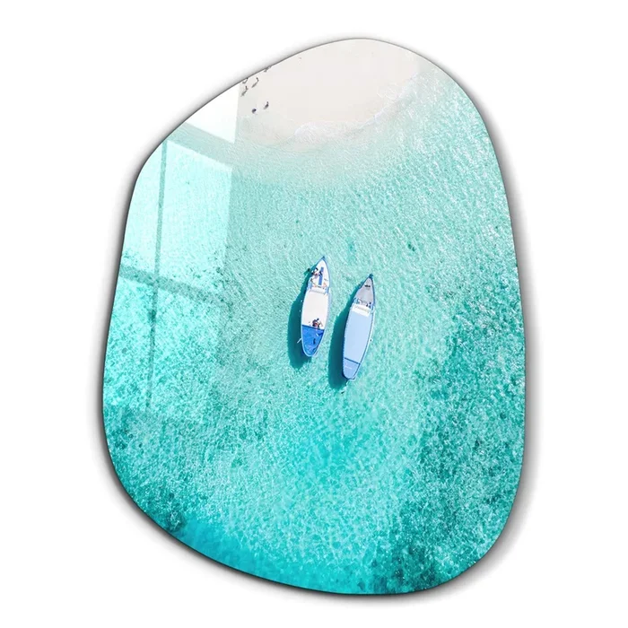 ・”Maldives”・Amorphous Collection Glass Wall Art